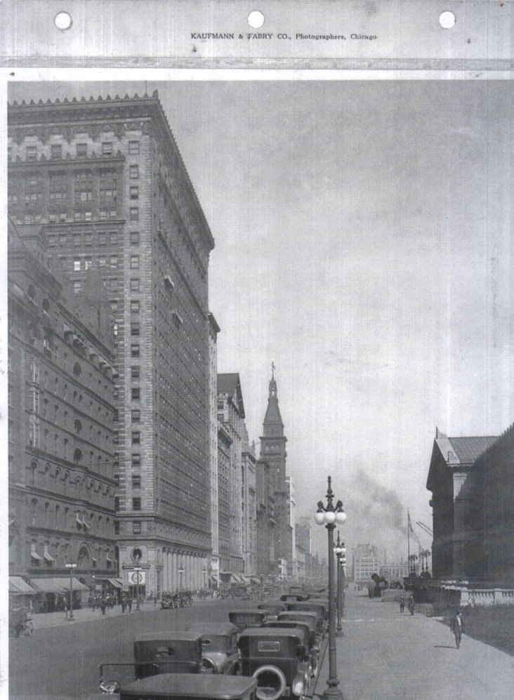 A view of Michigan Avenue taken in 1919